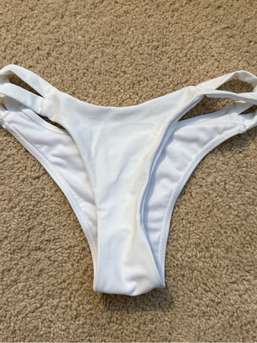 White Women’s Bikini Bottom - Minimal Cut